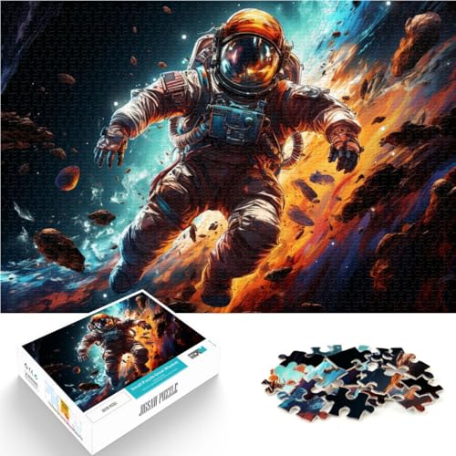 Puzzle für Erwachsene 1000 Teile Astronaut buntes Universum Lernpuzzle Geburtstagsgeschenk 26x38cm Puzzle für Erwachsene 1000 Teile Astronaut buntes Universum Lernpuzzle Geburtstagsgeschenk 26x38cm von BBVNFLIR