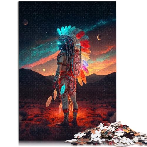Puzzle für Erwachsene 1000 Teile Astronauten-Denkspiel mit passendem Poster und Quizblatt Geeignet für Jugendliche ab 14 Jahren 26x38cm von BBVNFLIR