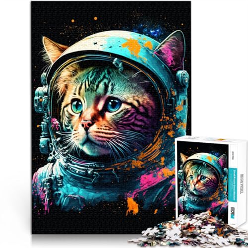 Puzzle für Erwachsene 1000 Teile Astronauten-Katzenspielzeug Lernspiele Stressabbau EIN Kunstwerk für Teenager ab 14 Jahren 50x75cm Puzzle für Erwachsene 1000 Teile Astronauten-Katzenspielzeug Lernspiele Stressabbau EIN Kunstwerk für Teenager ab 14 Jahren 50x75cm von BBVNFLIR