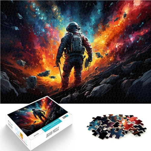 Puzzle für Erwachsene 1000 Teile Astronauten-Quizspiel mit Buntem Universum passendem Poster und Quizblatt für Teenager ab 14 Jahren 26x38cm Puzzle für Erwachsene 1000 Teile Astronauten-Quizspiel mit Buntem Universum passendem Poster und Quizblatt für Teenager ab 14 Jahren 26x38cm von BBVNFLIR