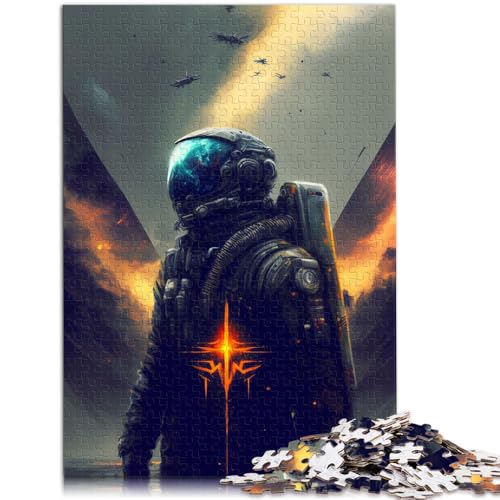 Puzzle für Erwachsene 1000 Teile Astronauten-Weltraum anspruchsvolles Spiel Stressabbau schwierige Herausforderung für Teenager ab 14 Jahren 26x38cm von BBVNFLIR