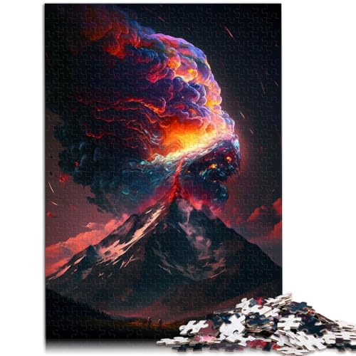 Puzzle für Erwachsene 1000 Teile Ausbrechendes Inferno Lernspielzeug Familienspiele Geburtstagsgeschenke für Teenager ab 14 Jahren 26x38cm von BBVNFLIR
