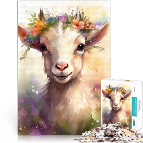 Puzzle für Erwachsene 1000 Teile Baby-Schaf-Quizspiel Helfen Sie dem Gehirn süchtig machende Spielzeuge zu trainieren um Geduld zu entwickeln 50x75cm von BBVNFLIR