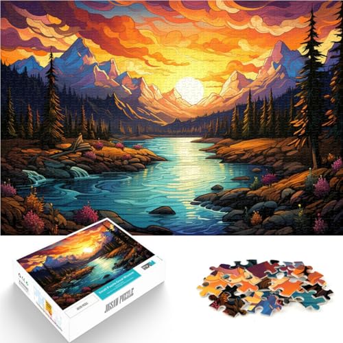 Puzzle für Erwachsene 1000 Teile Banff-Nationalpark Lernpuzzle Geburtstagsgeschenke für Teenager ab 14 Jahren 26x38cm Puzzle für Erwachsene 1000 Teile Banff-Nationalpark Lernpuzzle Geburtstagsgeschenke für Teenager ab 14 Jahren 26x38cm von BBVNFLIR