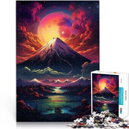 Puzzle für Erwachsene 1000 Teile Berg Fuji das Puzzle Lernspiel für Geburtstag Weihnachten für Teenager ab 14 Jahren 50x75cm von BBVNFLIR
