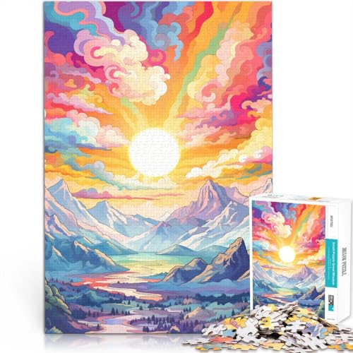 Puzzle für Erwachsene 1000 Teile Berg mit Sternen Puzzle für Lernspiel Herausforderung Spielzeug Stressabbau 26x38cm Puzzle für Erwachsene 1000 Teile Berg mit Sternen Puzzle für Lernspiel Herausforderung Spielzeug Stressabbau 26x38cm von BBVNFLIR