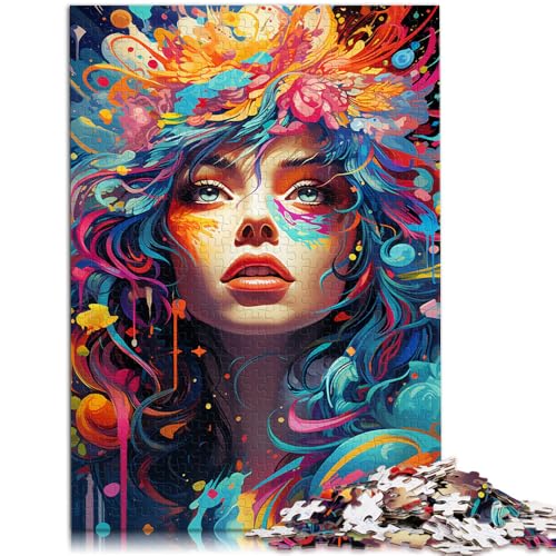 Puzzle für Erwachsene 1000 Teile Blumengöttin Mustermontage ganze Familie für Teenager ab 14 Jahren 26x38cm von BBVNFLIR