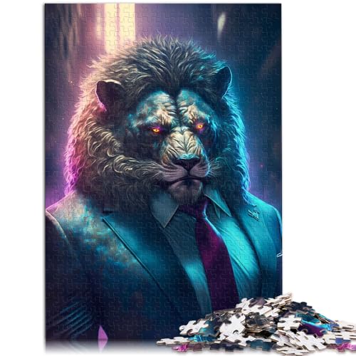 Puzzle für Erwachsene 1000 Teile Boss-Löwenanzug Lernspielzeug tolles Teenager ab 14 Jahren 26x38cm Puzzle für Erwachsene 1000 Teile Boss-Löwenanzug Lernspielzeug tolles Teenager ab 14 Jahren 26x38cm von BBVNFLIR