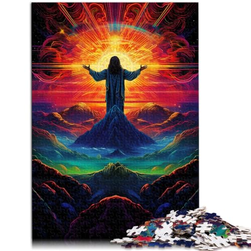 Puzzle für Erwachsene 1000 Teile Brasilien Jesus Erlöser Musteranordnung mit vollständig ineinander greifenden zufällig geformten Teilen 50x75cm von BBVNFLIR