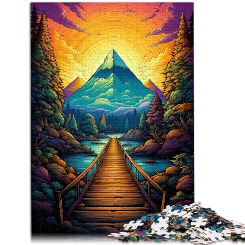 Puzzle für Erwachsene 1000 Teile Brücke zu den Pyramiden Handgeschwindigkeitswettbewerb Stressabbau für Teenager ab 14 Jahren 26x38cm von BBVNFLIR