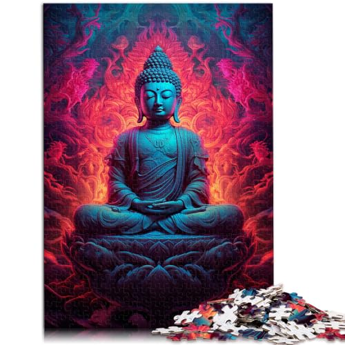Puzzle für Erwachsene 1000 Teile Bunte Buddha-Statue anspruchsvolles Spiel Puzzle zum Stressabbau für Jugendliche ab 14 Jahren 26x38cm von BBVNFLIR