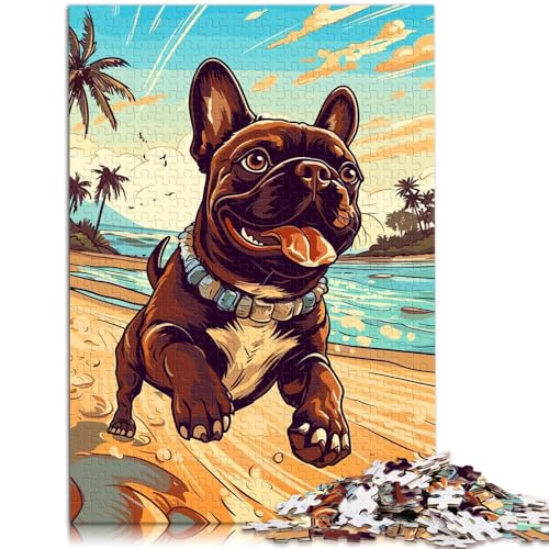 Puzzle für Erwachsene 1000 Teile Bunte Bulldoggen anspruchsvolles Spielspielzeug anspruchsvolles Spiel und Familienspiel für 14-Jährige 26x38cm von BBVNFLIR