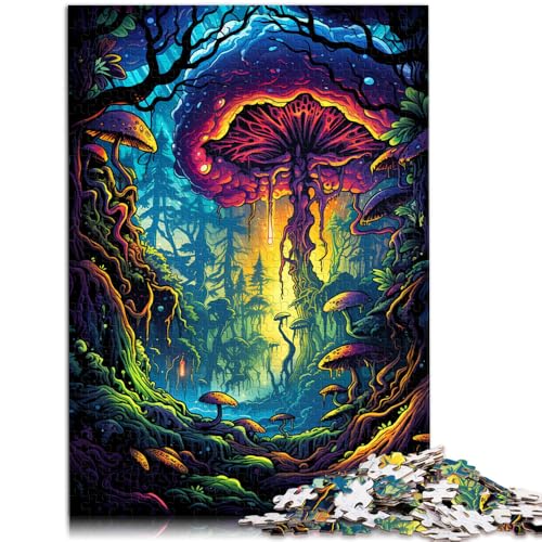 Puzzle für Erwachsene 1000 Teile Bunte Pilzwelt Lernspielzeug EIN Kunstwerk für Teenager ab 14 Jahren 50x75cm von BBVNFLIR