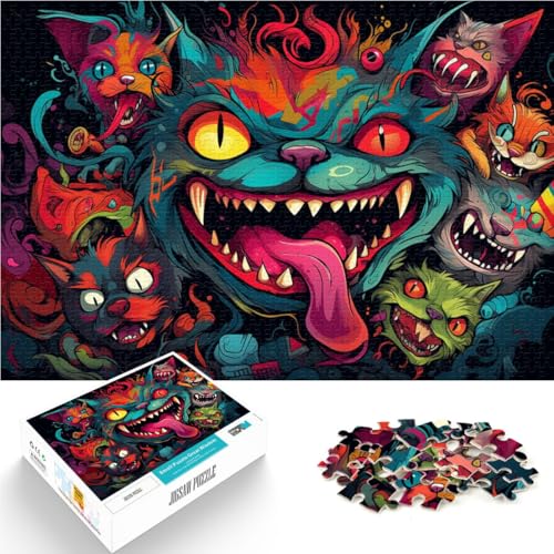 Puzzle für Erwachsene 1000 Teile Bunte Tiere Denkspiel Lernspiel für Geburtstag Weihnachten für Teenager ab 14 Jahren 26x38cm von BBVNFLIR