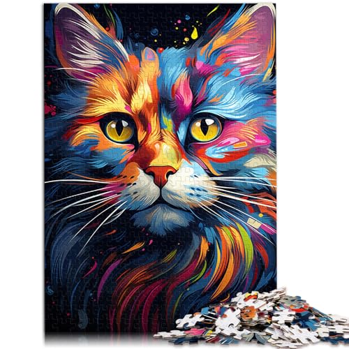 Puzzle für Erwachsene 1000 Teile Bunte exotische Katze Puzzle für Lernspiele herausforderndes Spielzeug für Teenager ab 14 Jahren 50x75cm Puzzle für Erwachsene 1000 Teile Bunte exotische Katze Puzzle für Lernspiele herausforderndes Spielzeug für Teenager ab 14 Jahren 50x75cm von BBVNFLIR