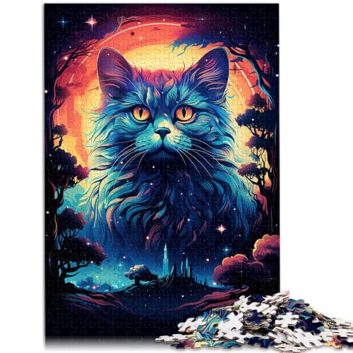 Puzzle für Erwachsene 1000 Teile Bunte exotische Zeichnung Katze Lernen Lernspielzeug Familienspiele Analyse und Logik 50x75cm Puzzle für Erwachsene 1000 Teile Bunte exotische Zeichnung Katze Lernen Lernspielzeug Familienspiele Analyse und Logik 50x75cm von BBVNFLIR
