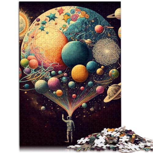 Puzzle für Erwachsene 1000 Teile Bunter Planet Heimdekoration Puzzle Spielzeug Lernspiel für Geburtstag Weihnachten 50x75cm von BBVNFLIR