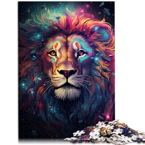 Puzzle für Erwachsene 1000 Teile Cosmic Lion Home Lernspiele DIY Spielzeug ganze Familie 26x38cm von BBVNFLIR