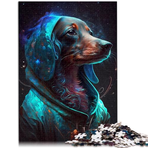 Puzzle für Erwachsene 1000 Teile Dackel anspruchsvolles Spiel Lernspiel für Geburtstag Weihnachten für Teenager ab 14 Jahren 26x38cm von BBVNFLIR