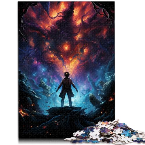Puzzle für Erwachsene 1000 Teile Dark Side Card Magician Denkspiel Familienspiel Stressabbau schwierige Herausforderung 26x38cm Puzzle für Erwachsene 1000 Teile Dark Side Card Magician Denkspiel Familienspiel Stressabbau schwierige Herausforderung 26x38cm von BBVNFLIR