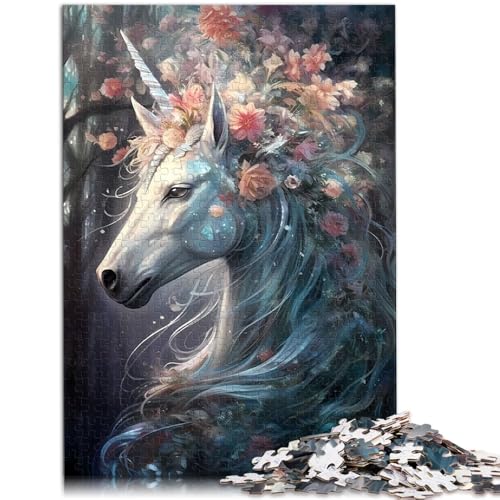 Puzzle für Erwachsene 1000 Teile Das Einhorn mit Blumen Spielzeug Denkspiel perfekte Dekoration für Teenager ab 14 Jahren 26x38cm Puzzle für Erwachsene 1000 Teile Das Einhorn mit Blumen Spielzeug Denkspiel perfekte Dekoration für Teenager ab 14 Jahren 26x38cm von BBVNFLIR