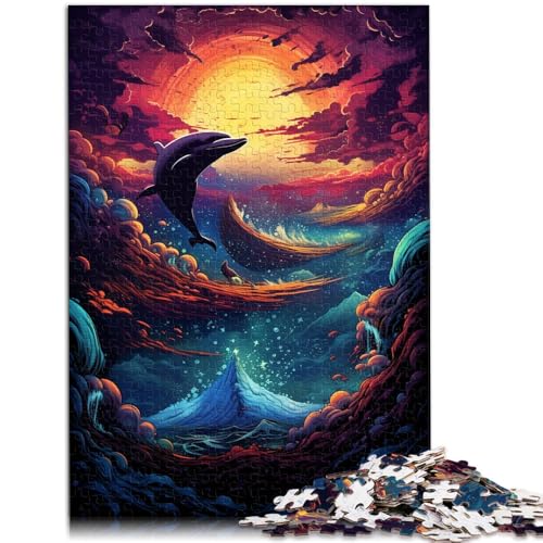 Puzzle für Erwachsene 1000 Teile Delfin Hand Speed Competition ganze Familie für Teenager ab 14 Jahren 26x38cm von BBVNFLIR