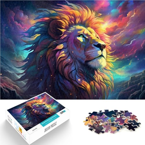 Puzzle für Erwachsene 1000 Teile Der Löwe über den Wolken Lernspielzeug Familienspiele Heimkunstdekor für Teenager ab 14 Jahren 50x75cm von BBVNFLIR