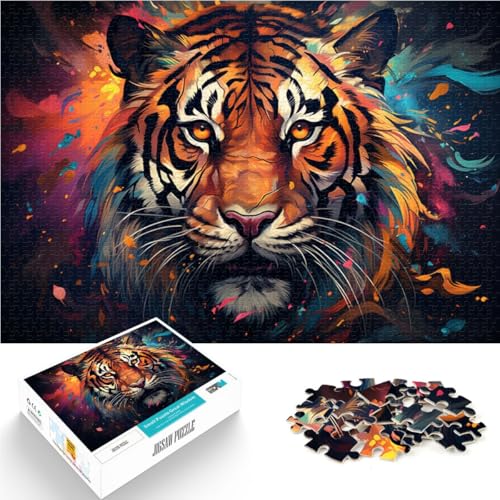 Puzzle für Erwachsene 1000 Teile Der mysteriöse Tiger Handgeschwindigkeitswettbewerb Geburtstagsgeschenke Geeignet für und Teenager ab 14 Jahren 26x38cm Puzzle für Erwachsene 1000 Teile Der mysteriöse Tiger Handgeschwindigkeitswettbewerb Geburtstagsgeschenke Geeignet für und Teenager ab 14 Jahren 26x38cm von BBVNFLIR
