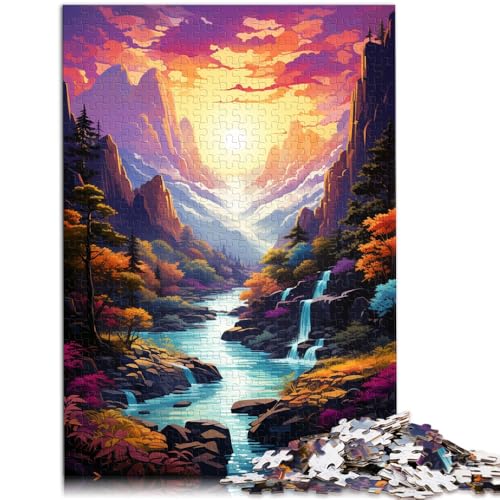 Puzzle für Erwachsene 1000 Teile Die Schönheit der Akachiho-Schlucht Quizspiel Anspruchsvoll zu vervollständigen Aber lustig und humorvoll 50x75cm von BBVNFLIR