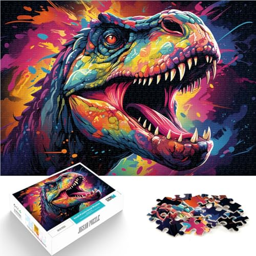 Puzzle für Erwachsene 1000 Teile Dinosaurier-Puzzle Lernspiel Herausforderung Spielzeug Geburtstagsgeschenk für Teenager ab 14 Jahren 50x75cm von BBVNFLIR
