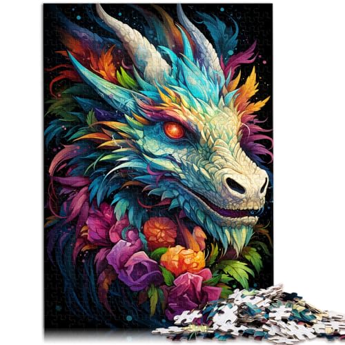 Puzzle für Erwachsene 1000 Teile Drachen Denkspiel Helfen Sie dem Gehirn süchtig machende Spielzeuge zu trainieren und Geduld zu fördern 50x75cm von BBVNFLIR