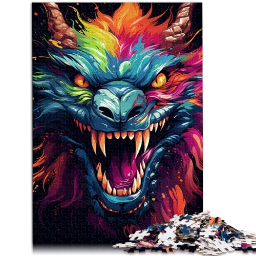 Puzzle für Erwachsene 1000 Teile Drachen-Lernpuzzle Lernspiel zum Geburtstag Weihnachten für 14-Jährige 26x38cm Puzzle für Erwachsene 1000 Teile Drachen-Lernpuzzle Lernspiel zum Geburtstag Weihnachten für 14-Jährige 26x38cm von BBVNFLIR