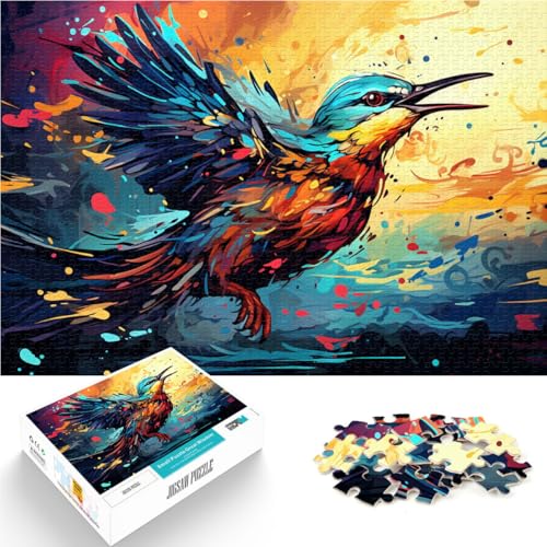 Puzzle für Erwachsene 1000 Teile Dschungelvogel Lernpuzzle Kunstwerk Geschenk für Teenager ab 14 Jahren 50x75cm von BBVNFLIR