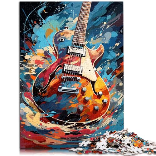 Puzzle für Erwachsene 1000 Teile E-Gitarre Geschwindigkeitslernpuzzle Verbessern Sie das Gedächtnis für Teenager ab 14 Jahren 26x38cm von BBVNFLIR