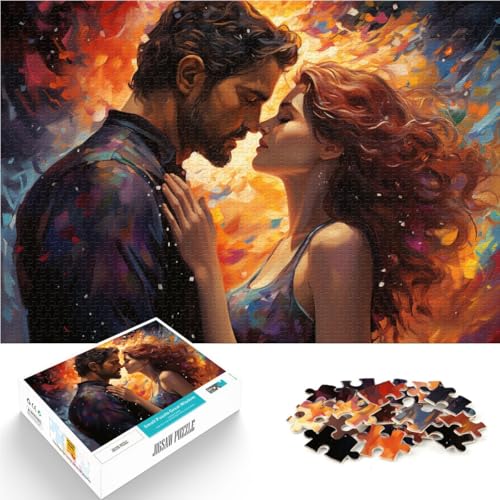 Puzzle für Erwachsene 1000 Teile EIN Paar Lernspiele Heimdekorationspuzzle Heimkunstdekor Geeignet für Teenager ab 14 Jahren 26x38cm von BBVNFLIR