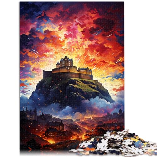 Puzzle für Erwachsene 1000 Teile Edinburgh Castle das Puzzle Familienspiel Stressabbau schwierige Herausforderung 50x75cm von BBVNFLIR