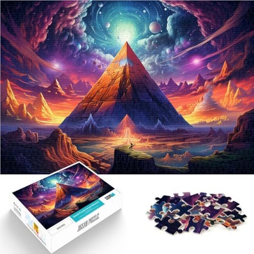 Puzzle für Erwachsene 1000 Teile Einer Fantasiepyramide anspruchsvolles Spiel Kunstwerk Geschenk geeignet für Teenager ab 14 Jahren 50x75cm von BBVNFLIR
