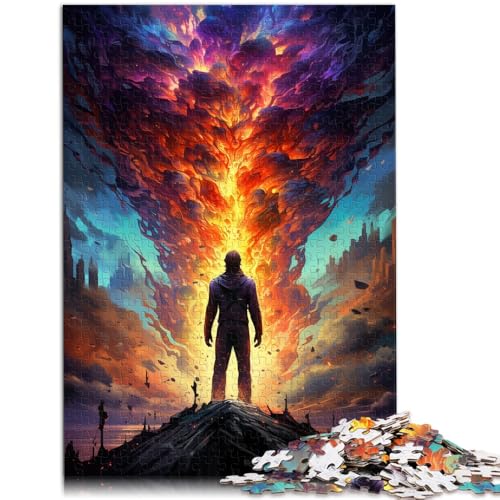 Puzzle für Erwachsene 1000 Teile Elementarmagier Puzzle für Lernspiel Herausforderung Spielzeug EIN Kunstwerk 26x38cm von BBVNFLIR