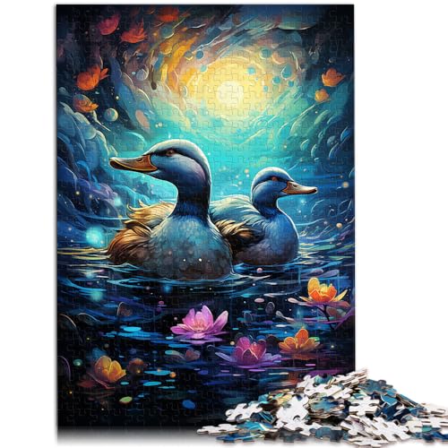 Puzzle für Erwachsene 1000 Teile Entenspiel Spielzeug für die Familie Geschenk Herausforderung der Gehirnintelligenz süchtig machendes Spielzeug für 14-Jährige 26x38cm von BBVNFLIR