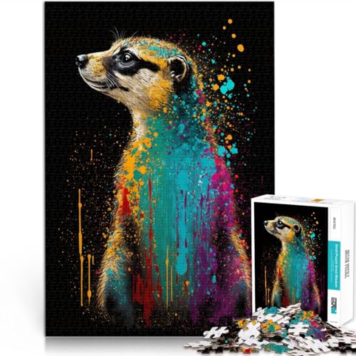Puzzle für Erwachsene 1000 Teile Erdmännchen anspruchsvolles Spiel Spielzeug Lernspiel für Geburtstag Weihnachten für Teenager ab 14 Jahren 50x75cm Puzzle für Erwachsene 1000 Teile Erdmännchen anspruchsvolles Spiel Spielzeug Lernspiel für Geburtstag Weihnachten für Teenager ab 14 Jahren 50x75cm von BBVNFLIR