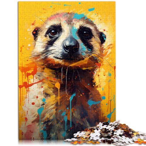 Puzzle für Erwachsene 1000 Teile Erdmännchen buntes Spielzeug Denkspiel Stressabbau Urlaub zu Hause Zeitvertreib für Teenager ab 14 Jahren 26x38cm von BBVNFLIR