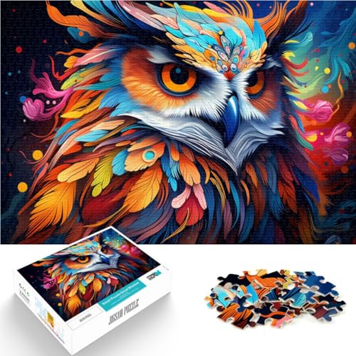 Puzzle für Erwachsene 1000 Teile Eulen-Quizspiel Spaß für Zuhause Geburtstagsgeschenk Reisegeschenk für Teenager ab 14 Jahren 26x38cm von BBVNFLIR