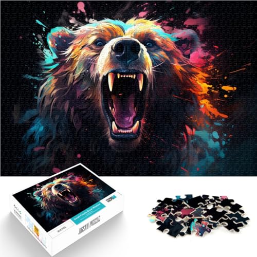 Puzzle für Erwachsene 1000 Teile Fantasie-Bärenmalerei Quizspiel Wanddekoration Einzigartige Geburtstags 26x38cm Puzzle für Erwachsene 1000 Teile Fantasie-Bärenmalerei Quizspiel Wanddekoration Einzigartige Geburtstags 26x38cm von BBVNFLIR