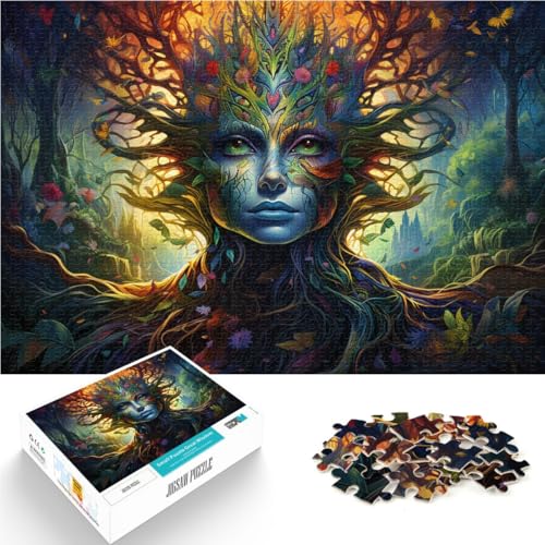 Puzzle für Erwachsene 1000 Teile Fantasie-Baumelfe Spielzeug Lernspiele Stressabbau Analyse und Logik für Teenager ab 14 Jahren 26x38cm von BBVNFLIR