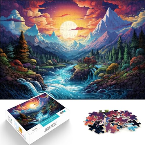 Puzzle für Erwachsene 1000 Teile Fantasie-Berglandschaft Familienunterhaltungsspielzeug Geburtstagsgeschenke für Teenager ab 14 Jahren 26x38cm Puzzle für Erwachsene 1000 Teile Fantasie-Berglandschaft Familienunterhaltungsspielzeug Geburtstagsgeschenke für Teenager ab 14 Jahren 26x38cm von BBVNFLIR