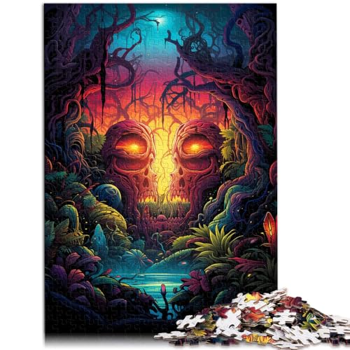 Puzzle für Erwachsene 1000 Teile Fantasie-Dschungellandschaft Lernspielzeug Geburtstagsgeschenk für Teenager ab 14 Jahren 50x75cm von BBVNFLIR