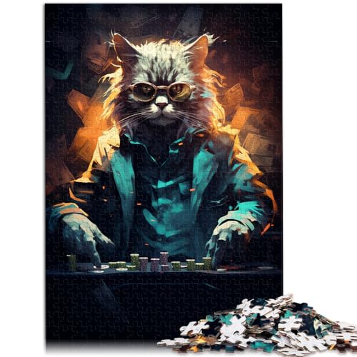 Puzzle für Erwachsene 1000 Teile Fantasie-Zeichnung Katze Denkspiel Familienspiel Stressabbau schwierige Herausforderung 26x38cm Puzzle für Erwachsene 1000 Teile Fantasie-Zeichnung Katze Denkspiel Familienspiel Stressabbau schwierige Herausforderung 26x38cm von BBVNFLIR