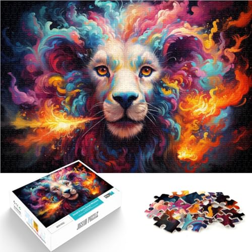Puzzle für Erwachsene 1000 Teile Fantasiekunst Sternenhimmel Löwe Lernspiele Heimdekoration Puzzle für Teenager ab 14 Jahren 26x38cm Puzzle für Erwachsene 1000 Teile Fantasiekunst Sternenhimmel Löwe Lernspiele Heimdekoration Puzzle für Teenager ab 14 Jahren 26x38cm von BBVNFLIR