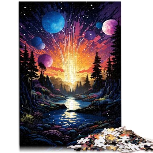 Puzzle für Erwachsene 1000 Teile Fantastische Landschaft Handgeschwindigkeitswettbewerb Stressabbau für Teenager ab 14 Jahren 26x38cm von BBVNFLIR