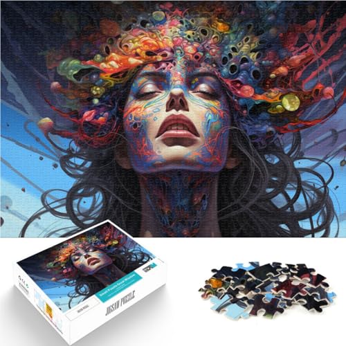 Puzzle für Erwachsene 1000 Teile Fantasy-Mädchen-Kunst Quizspiel Wanddekoration einzigartige Geburtstags Teenager ab 14 Jahren 26x38cm von BBVNFLIR